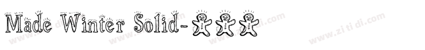 Made Winter Solid字体转换